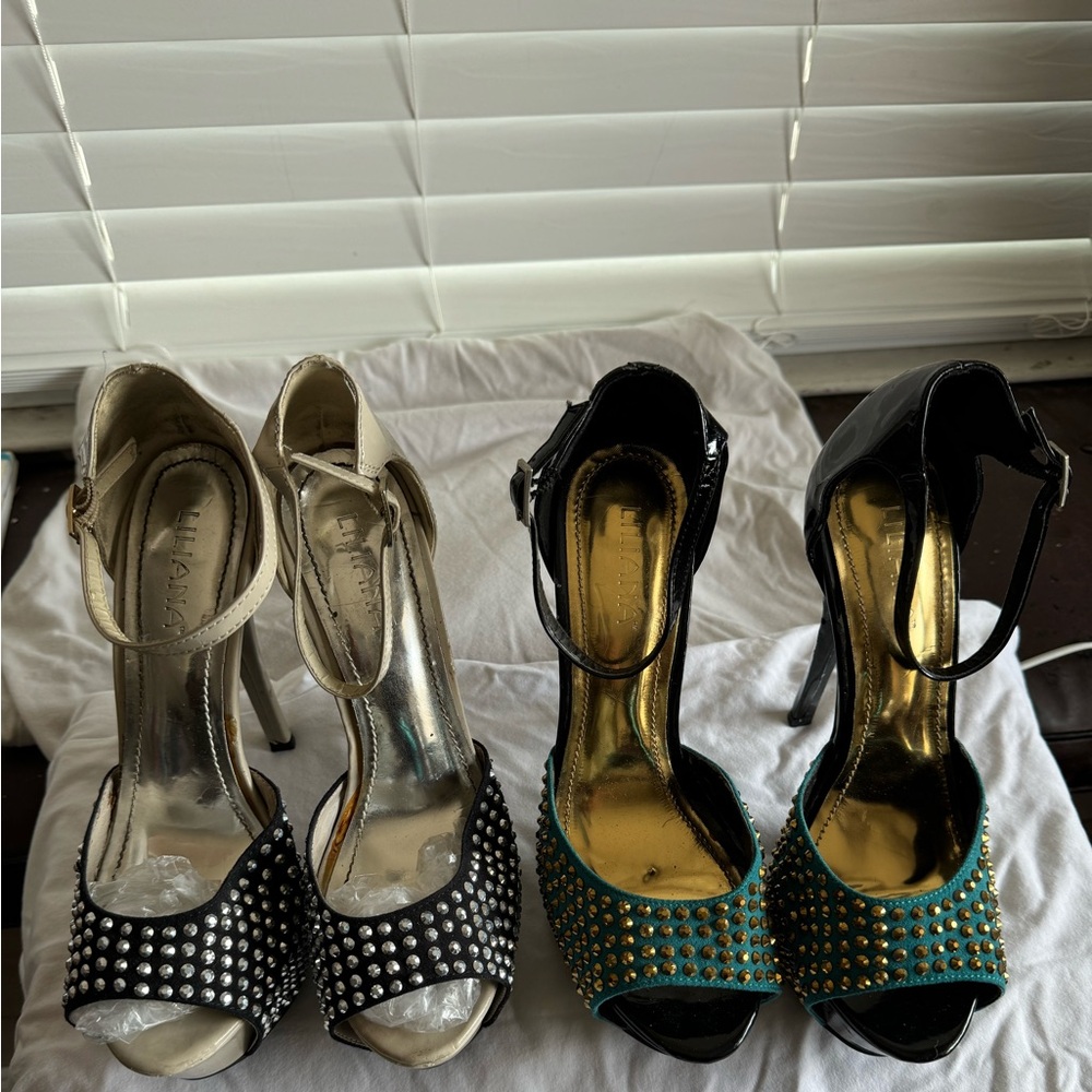 Two for the price of one.  These are beautiful shoes in At a great price.